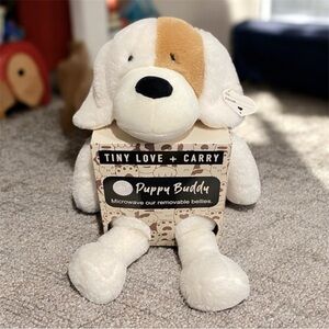 🐶 NIB Puppy Buddy Microwavable Plush Dog – Warmable Stuffed Animal – Rare